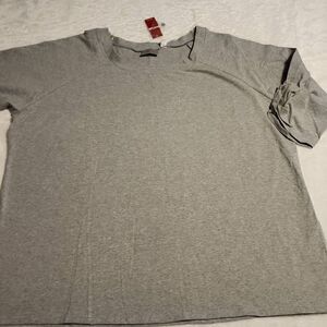 Avenue NWT Womens Heathered Gray 3/4 Sleeve Scoop Neck Plus Size 30/32